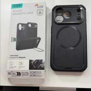 ESR Black Tough Magnetic Case for iPhone